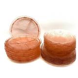 Pink Depression Glass Cherry Blossom Pattern