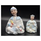 (2) Antique Bisque Nodder Head Movement Figures