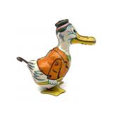 Vintage Wind-Up Tin Toy Duck 3.75ï¿½- J. Chein Co