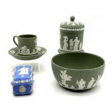Vintage Wedgwood Matchbox, Cup & Saucer, Bowl,