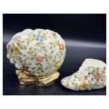 Antique Textured Porcelain Vase and Shoe 5ï¿½
