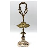 Vintage/Antique Porcelain and Metal Knife Holder