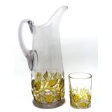 Antique Hobbs & Brockunier Leaf and Flower