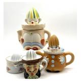 Vintage Ceramic and Porcelain Juicer Pitchers