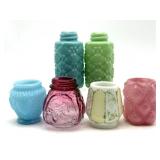 Vintage Quilted Philox Bottles, Pink Pineapple