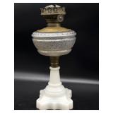 Antique Oil Lamp 13' - no chimney- chipping