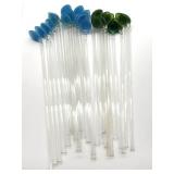 Handblown Art Glass Swizzle Stick Straws 8ï¿½ and