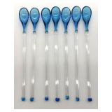 Handblown Art Glass Swizzle Stick Spoons 8ï¿½ And