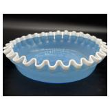 Antique Hobbs Brockunier Hand Blown Blue Glass