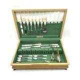 Antique Pearl Handled Flatware in Wood Flatware
