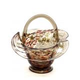 Antique/Vintage Amber Hand-Blown Variegated Art