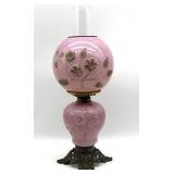 Antique Pink Glass Floral Gone with the Wind