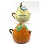 Vintage Fruit Shaped Porcelain Juicer Pitchers 5ï¿½