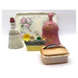 Porcelain Sardine Lidded Dish, Porcelain