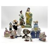 Antique/Vintage Porcelain Figures 8.25ï¿½ Tall and