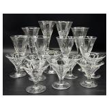 Fostoria Clear Baroque Glass Stemware Glasses