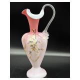 Antique Victorian Opaline Pink Handblown Glass