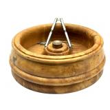 Vintage Wood Nut Bowl with Nutcracker and