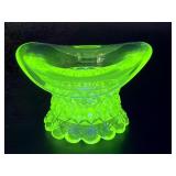 Uranium Glass Hat Toothpick Holder 2ï¿½