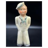 Vintage Chalkware Sailor 9ï¿½