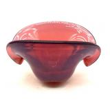 Pink Handblown Art Glass Bowl 5.5ï¿½ x 4ï¿½ x 3.25ï¿½