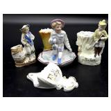 Vintage/Antique Bisque Figural Match