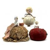 Antique/Vintage Porcelain Lady Half Doll Top Pin