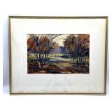 Original Watercolor Paining by C. Peterson in