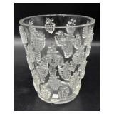 R. Lalique Malaga Grape Pattern Crystal Vase