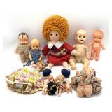 Vintage Plastic Dolls and Annie Stuffed Doll-