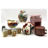 Antique/Vintage Handpainted Porcelain Ginger Jar,