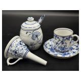 Antique Germany Blue and White Porcelain