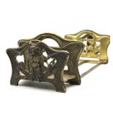 Antique Brass Owl Adjustable Bookend Holder 17.5ï¿½