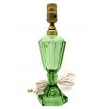 Vintage Green Glass Table Lamp 12.5ï¿½