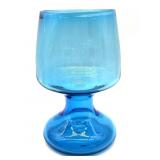 Vintage Blenko Blue Glass Vase 8ï¿½