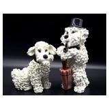 Vintage Italy MCM Ceramic Spaghetti Poodle Dog