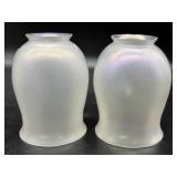 (2) Antique/Vintage Steuben Iridescent Glass