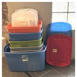 Plastic Storage Totes and Lids
