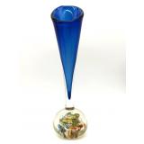 Murano Art Glass Vase 11" Tall