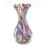 Millefiori Murano Art Glass Small Vase 4"