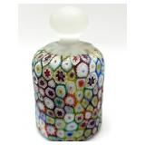 Millefiori Murano Art Glass Paperweight 5" Tall