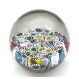 Millefiori Murano Art Glass Paperweight 2.25"