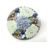Millefiori Murano Art Glass Paperweight 3" x