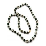 Millefiori Art Glass Beaded Necklace 26"