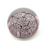 Millefiori Murano Art Glass Paperweight 1.5" Tall