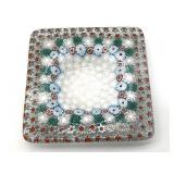 Millefiori Murano Art Glass Ashtray 3"