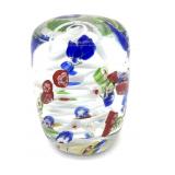 Art Glass Paperweight 3.75" Tall