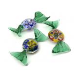 Millefiori Murano Art Glass Candy 3"- one is