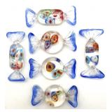 Millefiori Murano Art Glass Candy 2.25"