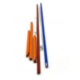 Millefiori and Clear Glass Rods 13" and Smaller